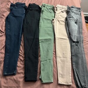 Bundle of 5 pairs of American Eagle jeans/pants size 2R